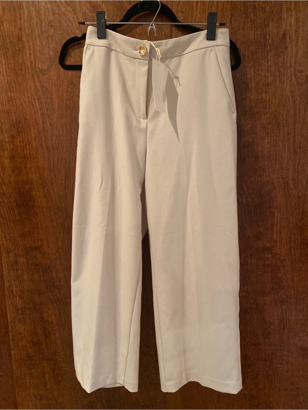 NWT Zara Cream Trousers